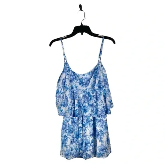 Show Me Your Mumu Women’s Size Medium Quinn Ruffle Romper Off The Shoulder - Picture 2 of 5